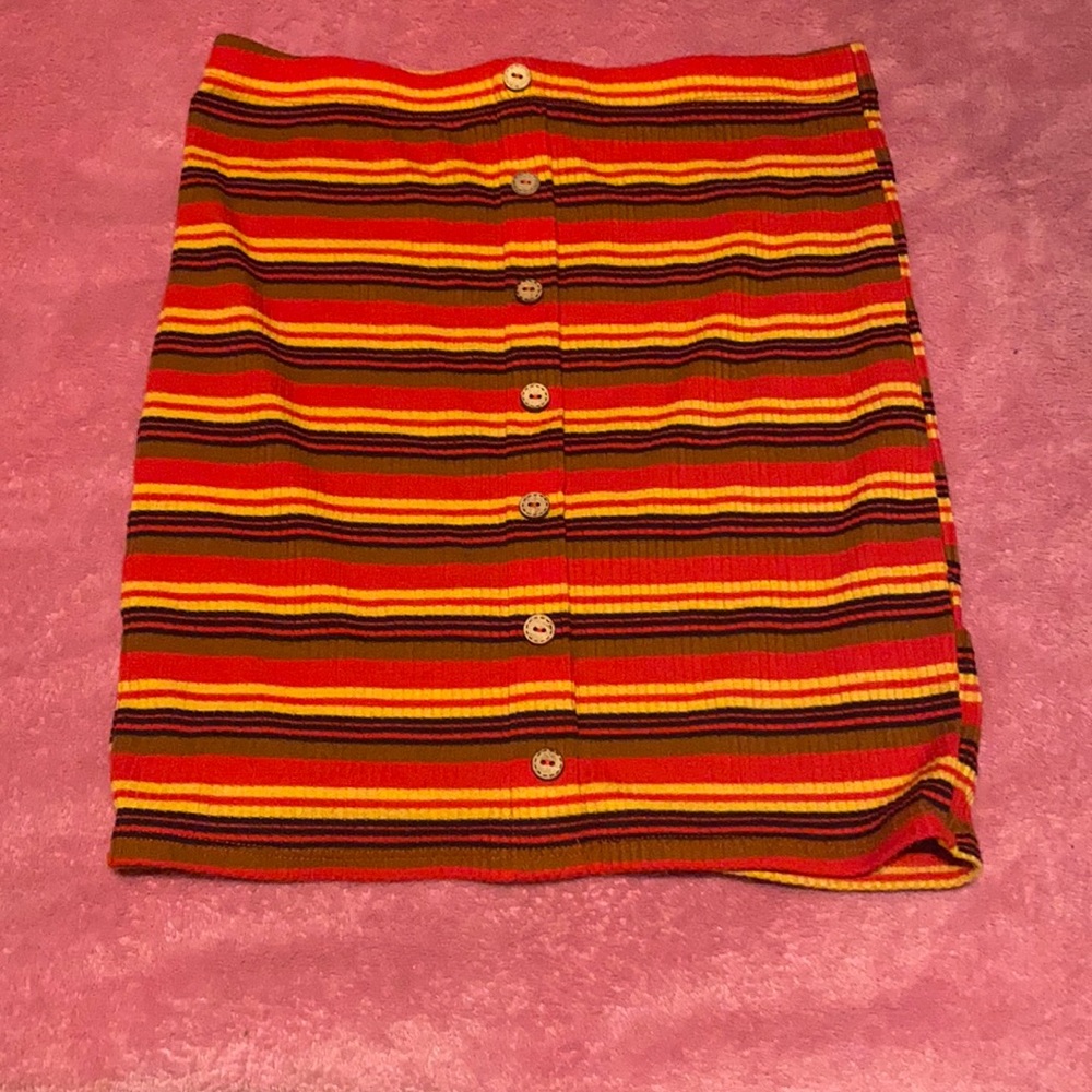 Two pieces crop top and skirt